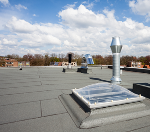A Close-up View Of A Roof Featuring A Sleek Metal Roofing System
